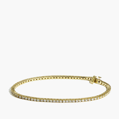 2 Carat Diamond Tennis Bracelet in 14k Yellow Gold - Private Label product