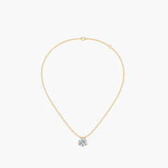 OM Necklace 14K Gold 2.5 Carat Lab-Grown Diamond Tennis Necklace, 18" in 14k Yellow Gold