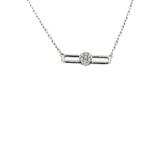 Hulchi Belluni Tresore Horizontal Diamond Pendant Necklace