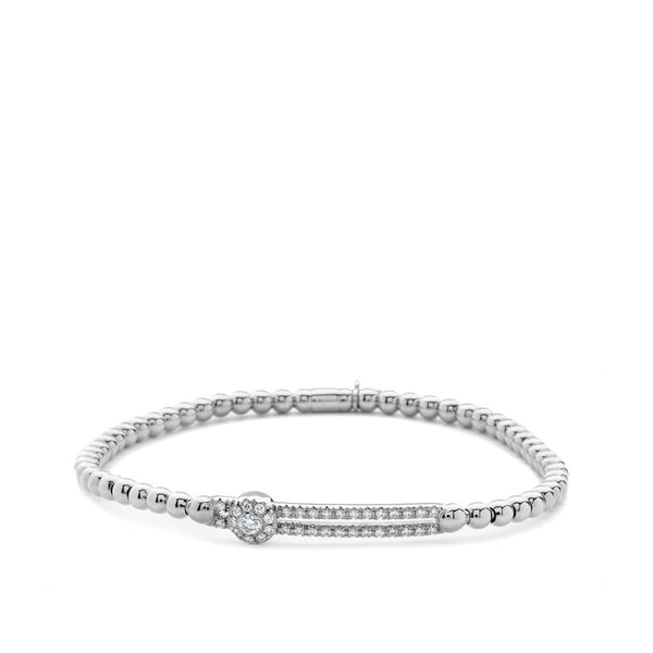 Hulchi Belluni Tresore Pave Diamond Stretch Bracelet