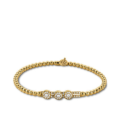Hulchi Belluni Tresore Triple Diamond Station Stretch Bracelet - Hulchi Belluni product