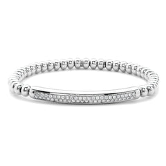 Hulchi Belluni Tresore Stretch Gold Diamond Bracelet