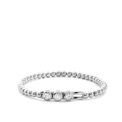Hulchi Belluni Tresore Triple Diamond Bezel Stretch Bracelet