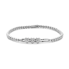 Hulchi Belluni Tresore Gold Diamond Hearts Stretch Bracelet