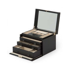 WOLF Large Palermo Jewelry Box in Anthracite