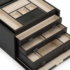 WOLF Large Palermo Jewelry Box in Anthracite