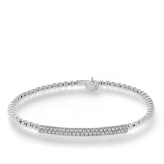 Hulchi Belluni Tresore Stretch Bracelet with Diamond Bar