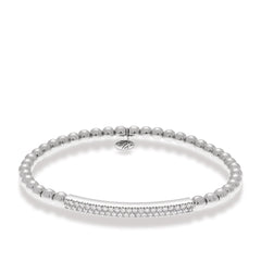 Hulchi Belluni Tresore Diamond Bar Stretch Bracelet
