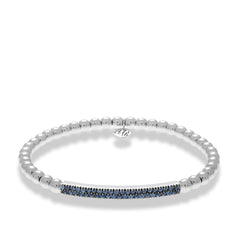 Hulchi Belluni Tresore Sapphire Bar Stretch Bracelet