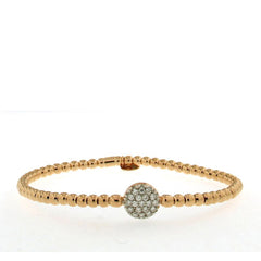 Hulchi Belluni Tresore Round Diamond Station Stretch Bracelet