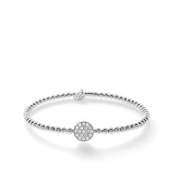 Hulchi Belluni Tresore Round Diamond Station Stretch Bracelet