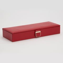 Wolf Palermo Red Leather Safe Deposit Box