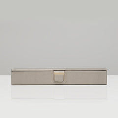 Wolf Palermo Pewter Leather Safe Deposit Box