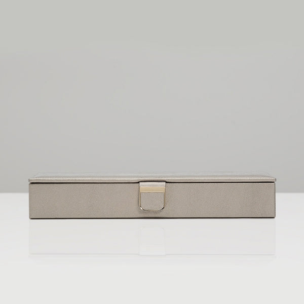 Wolf Palermo Pewter Leather Safe Deposit Box