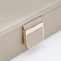 Wolf Palermo Pewter Leather Safe Deposit Box