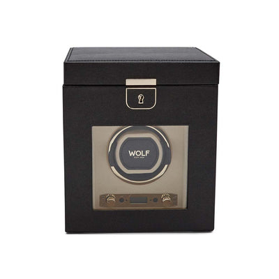 WOLF Palermo Single Winder Watch Box in Anthracite - Wolf product