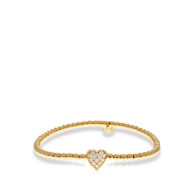 Hulchi Belluni Tresore Diamond Heart Stretch Bracelet - J.R.DUNN product
