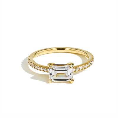 The East to West Solitaire Pavé - Private Label product