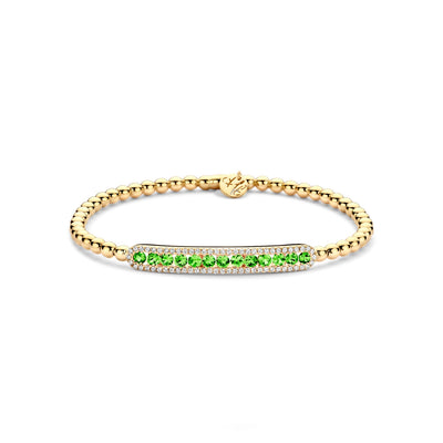 Hulchi Belluni Tresore Green Garnet Stretch Bracelet - Hulchi Belluni product