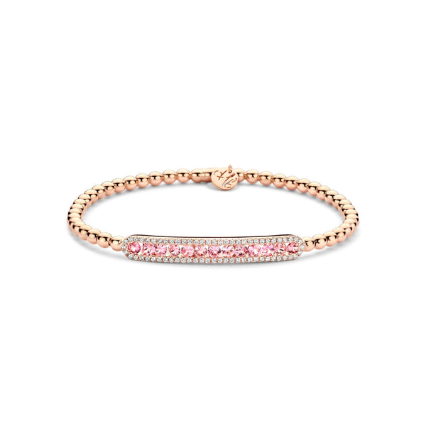 Hulchi Belluni Tresore Pink Sapphire Stretch Bracelet