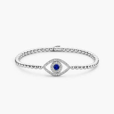 Hulchi Belluni Element Evil Eye White Gold Bracelet - Hulchi Belluni product