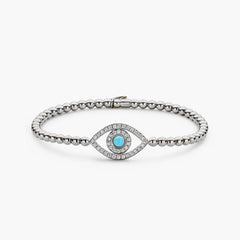 Hulchi Belluni Element Evil Eye Yellow Gold Bracelet