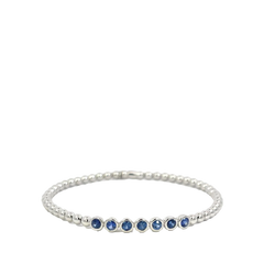 Hulchi Belluni Tresore Blue Sapphire Bezel Bracelet