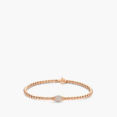 Hulchi Belluni Tresore Pave Bead Stretch Bracelet