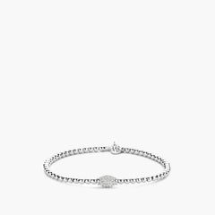 Hulchi Belluni Tresore Pave Bead Stretch Bracelet