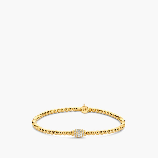 Hulchi Belluni Tresore Pave Bead Stretch Bracelet