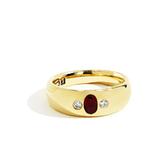 Robert Pelliccia Ruby and Diamond Men's Ring