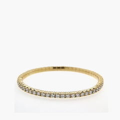 Hulchi Belluni 18k Gold Stretch Bracelet with 8.40ct Diamonds