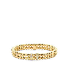 Hulchi Belluni Tresore Large Double Row Stretch Bracelet