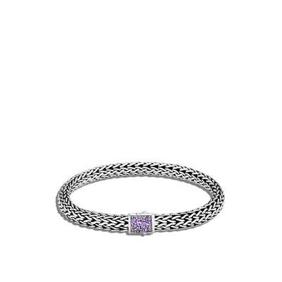 John Hardy Classic Chain Black Sapphire and Amethyst Reversible Icon Bracelet - John Hardy product