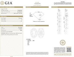 1 Carat Oval Halo Engagement Ring - H/SI1 GIA Certified