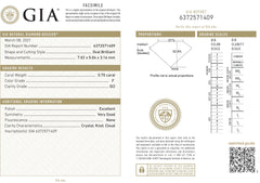 0.70 ct Oval Halo Engagement Ring - F/SI2 GIA Certified
