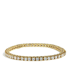 9.5 Carat Men's Diamond Tennis Bracelet in 14k White Gold