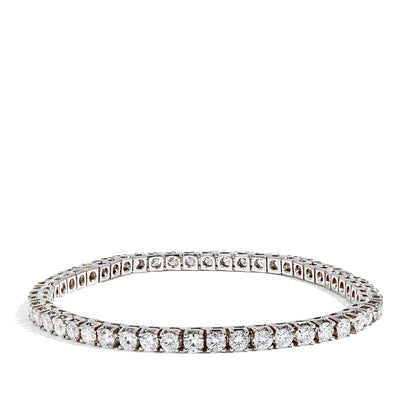 7.5 Carat Men's Diamond Tennis Bracelet in 14k White Gold - Private Label product