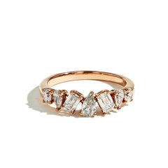 Fancy Shape Diamond Ring in Yellow Gold