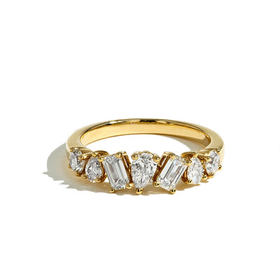 Fancy Shape Diamond Ring in Yellow Gold - Private Label product
