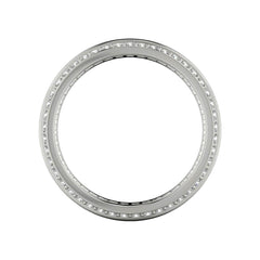 Diamond Pave Edge Men's Wedding Band