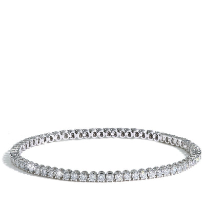 3 Carat Lab Grown Diamond Tennis Bracelet in 14K White Gold - Private Label product