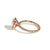 The Oval Halo Pavé  Engagement Ring in Rose Gold
