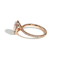 The Halo Pavé Engagement Ring