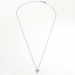 Roberto Coin Tiny Treasures White Gold Small Diamond Cross Pendant Necklace