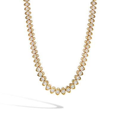 Marquise Diamond Bezel Necklace - Private Label product