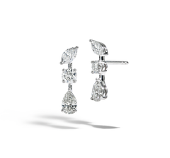 Fancy Shape Diamond Stud Earrings