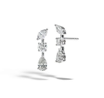Fancy Shape Diamond Stud Earrings - Private Label product