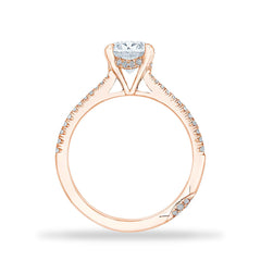 Tacori Oval Halfway French Pave Hidden Halo Engagement Ring Setting