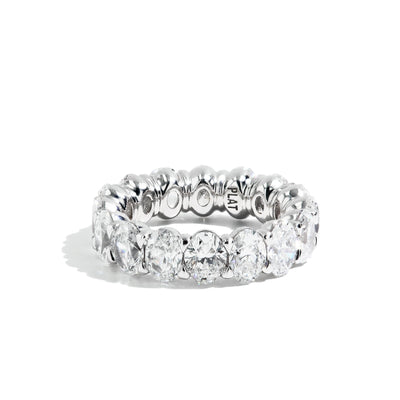 6.45ctw Oval Diamond Eternity Ring in Platinum - Private Label product
